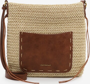 Borsa a tracolla di Emily & Noah in beige: frontale