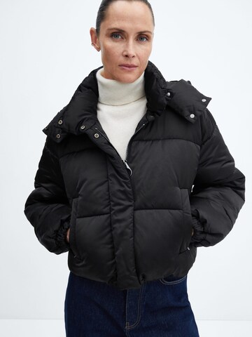 MANGO Between-Season Jacket in Black: front