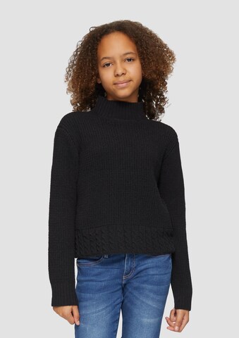 s.Oliver Pullover in Schwarz: Vorderseite