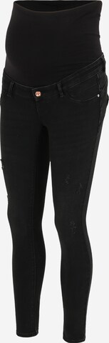 Only Maternity Skinny Jeans 'DAISY' in Black: front