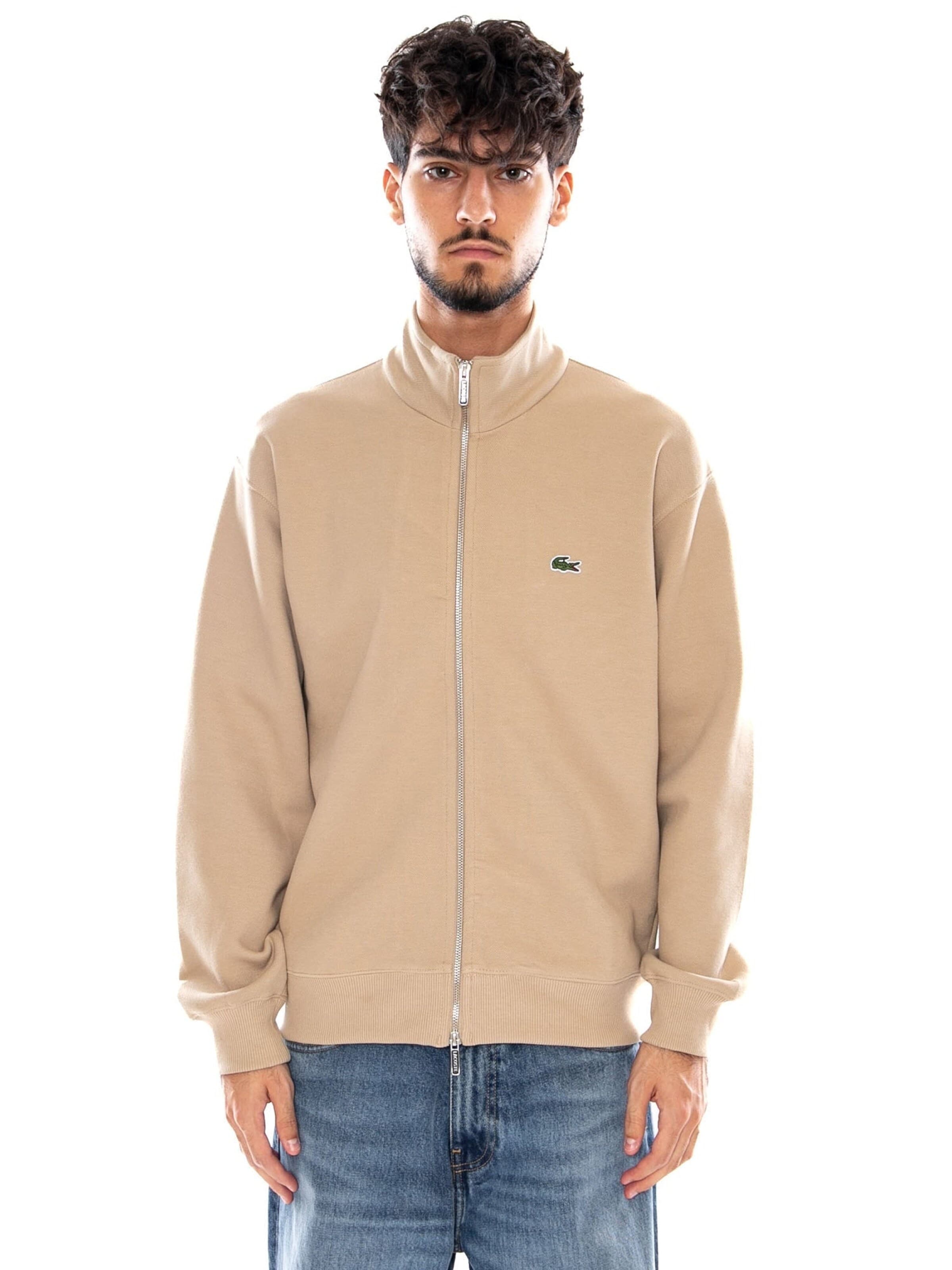 Giacca di felpa 'SWEATSHIRT BEIGE' di LACOSTE in beige