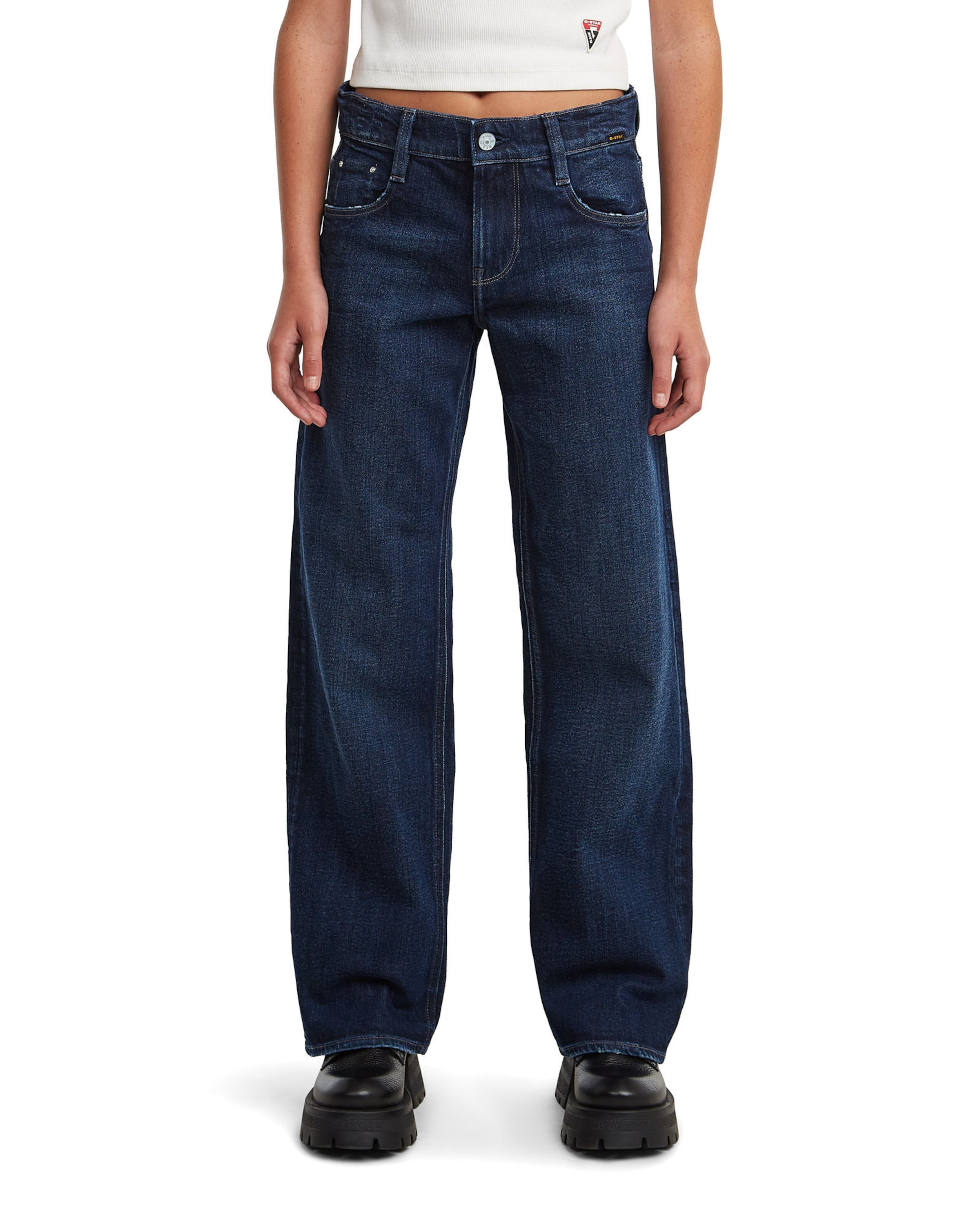 G-STAR Loosefit Jeans - 'Girls Judee Loose Jeans' in Blau: Vorderseite