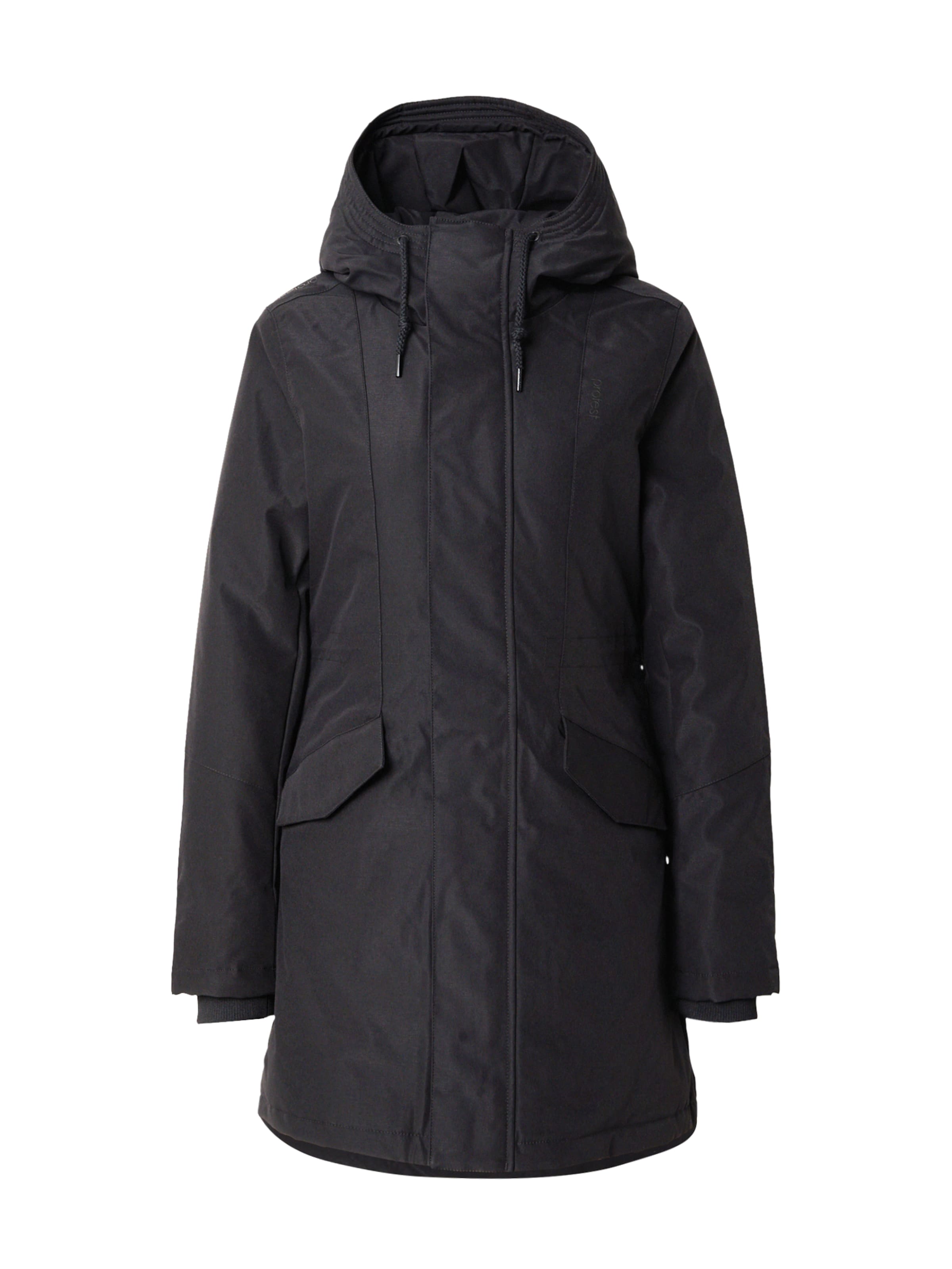 PROTEST Μπουφάν πεζοπορίας 'LANIAKEA' σε μαύρο: μπροστά