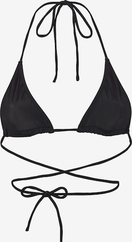 OW Collection Triangel Bikinitopp 'VITAMIN D' i svart: forside