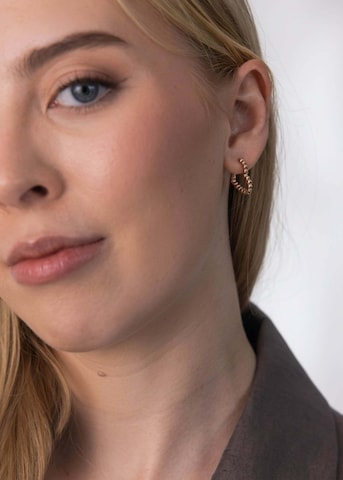 PURELEI Earrings 'Bubble Heart' in Gold: front