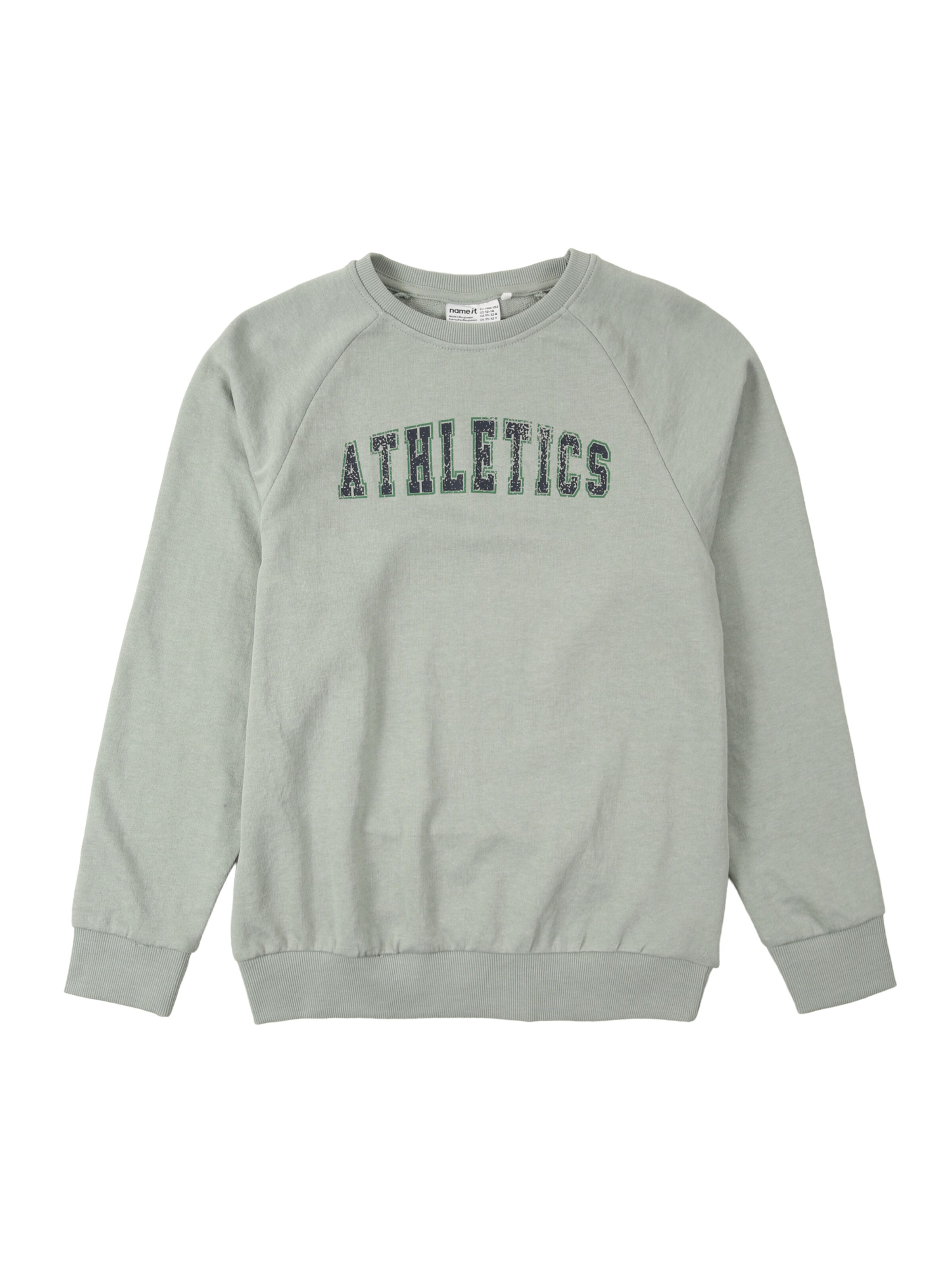 NAME IT Sweatshirt 'NKMVION' in Green: front