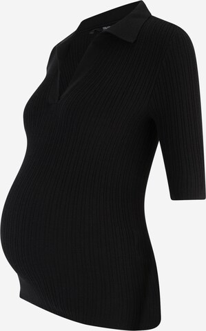 Pullover 'HOLLY' di Vero Moda Maternity in nero: frontale