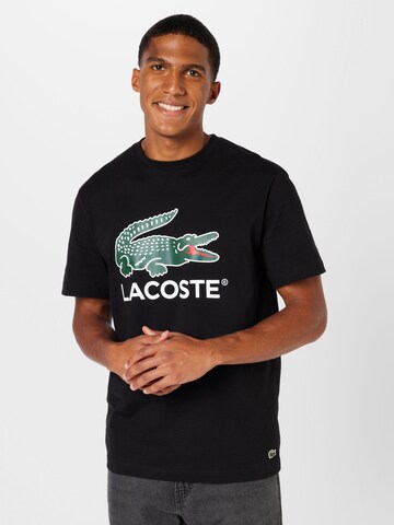 T-Shirt LACOSTE en noir : devant