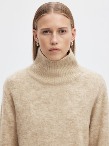 SELECTED - Jersey en beige
