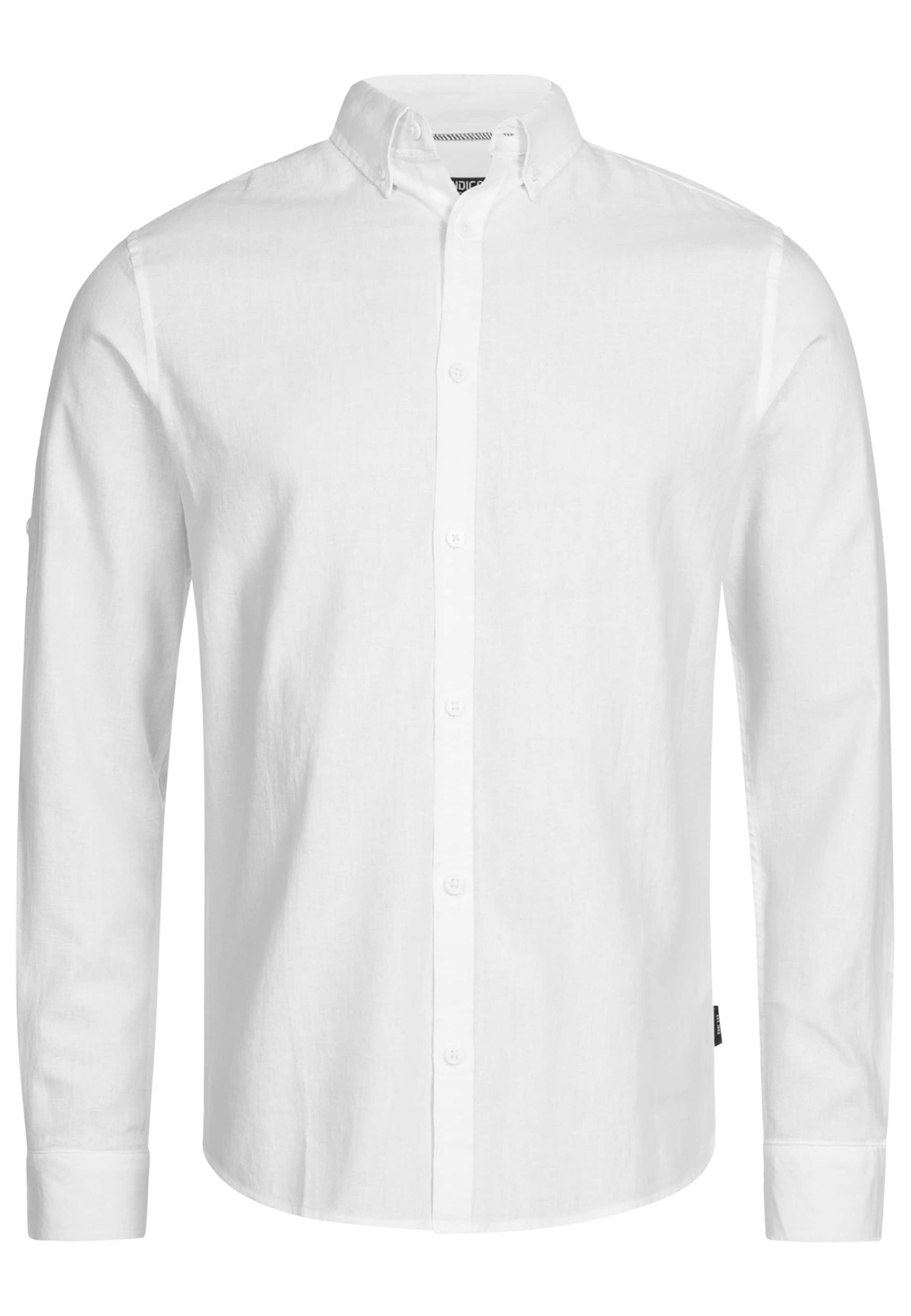 INDICODE JEANS Hemd 'Brayden' in Weiß: Vorderseite