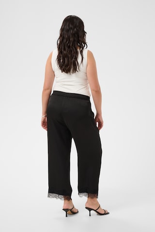 KAFFE CURVE Wide leg Trousers 'KCthilda' in Black