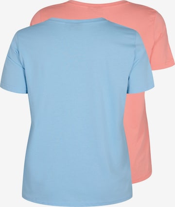 Zizzi Shirt 'MKATJA' in Blau