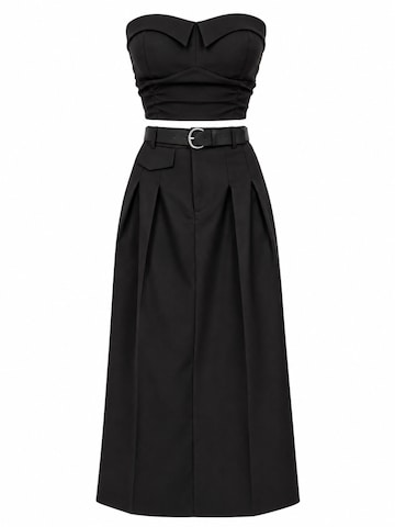 FYS - Traje para estar en casa 'Elegant Chic' en negro: frente