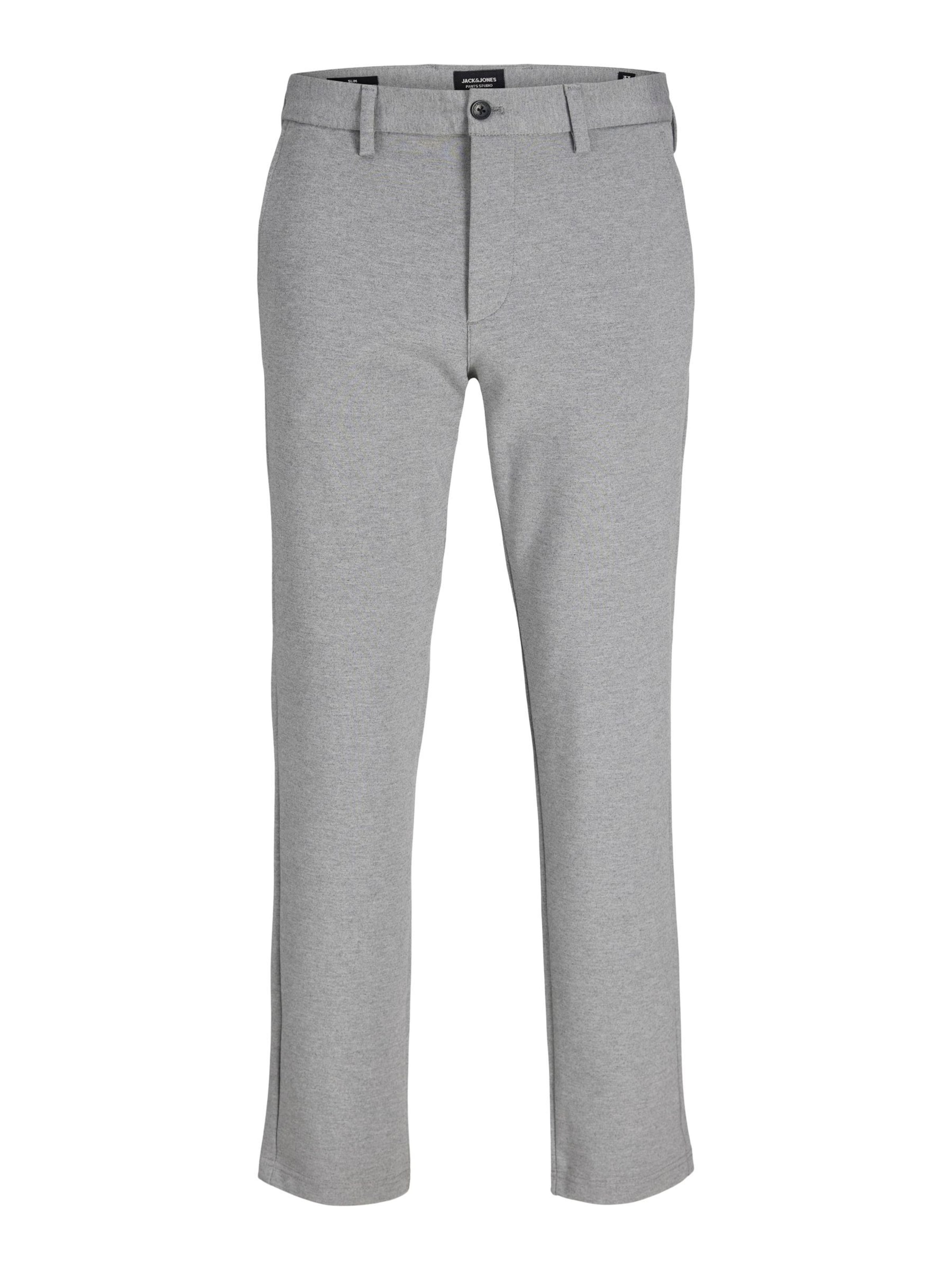 JACK & JONES Слим Штаны в Серый: спереди