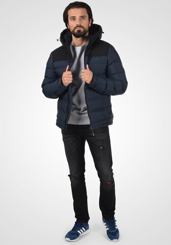 INDICODE JEANS Winterjas 'Gaius' in Blauw