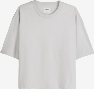 T-Shirt Bershka en gris : devant