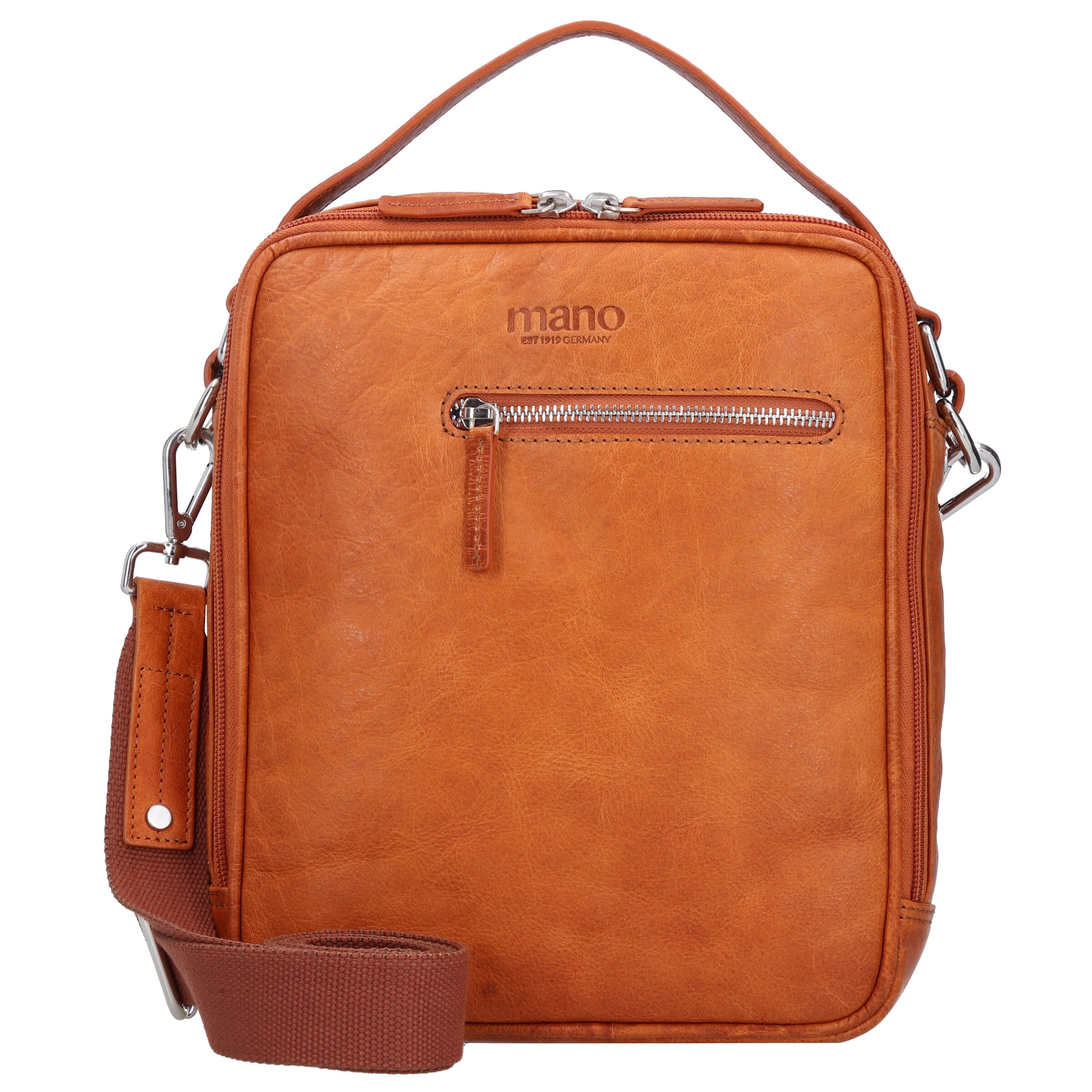 mano Handtas 'Don Pietro' in Bruin: voorkant