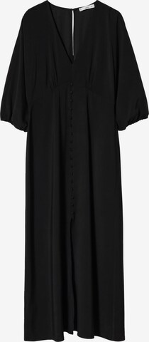 MANGO Рокля тип риза 'BOMBAY' в черно: отпред