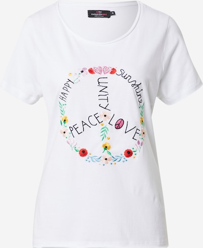 Maglietta 'Peace' Zwillingsherz di colore colori misti / bianco, Visualizzazione prodotti