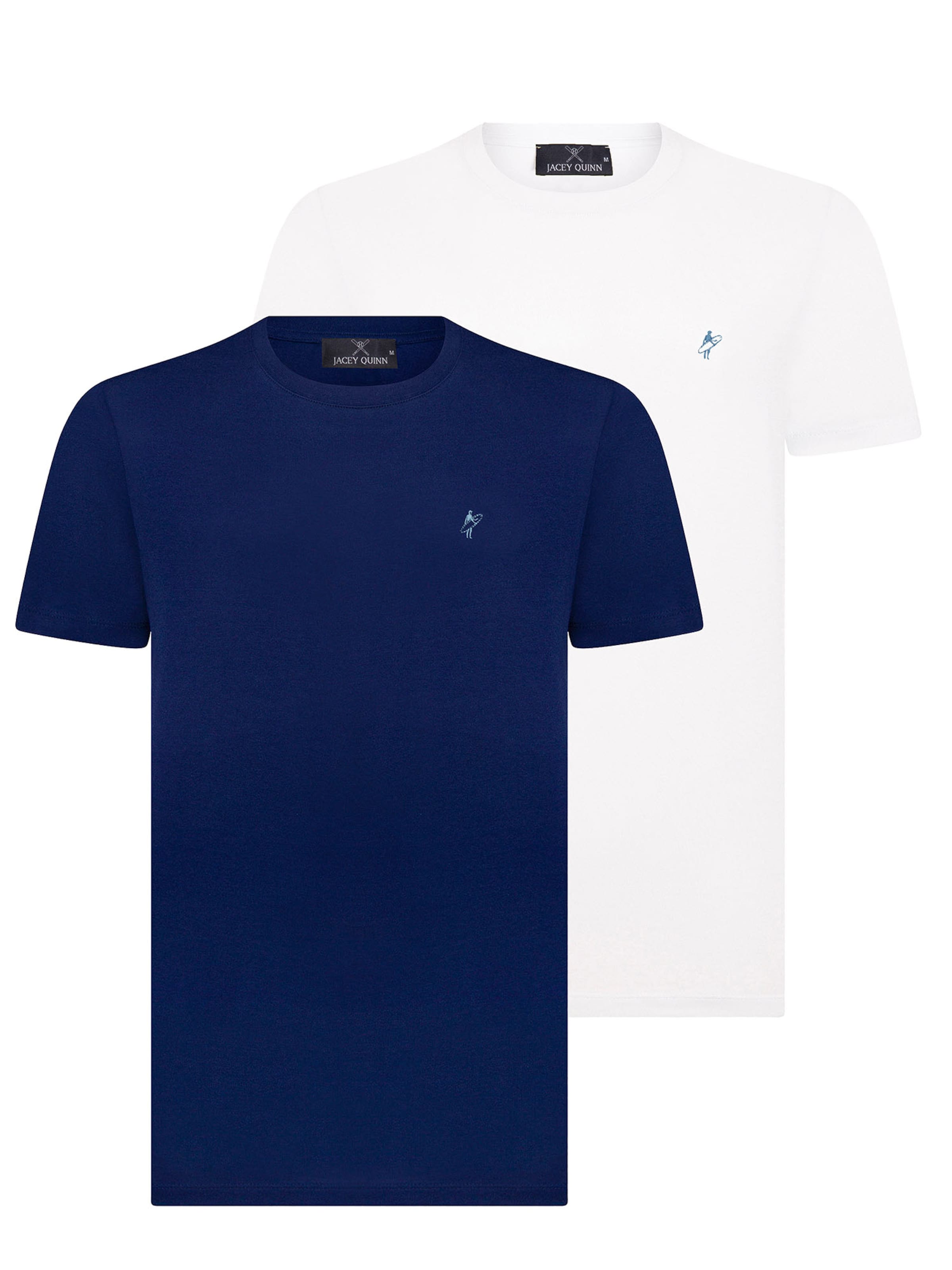 Tricou de la Jacey Quinn pe albastru: față