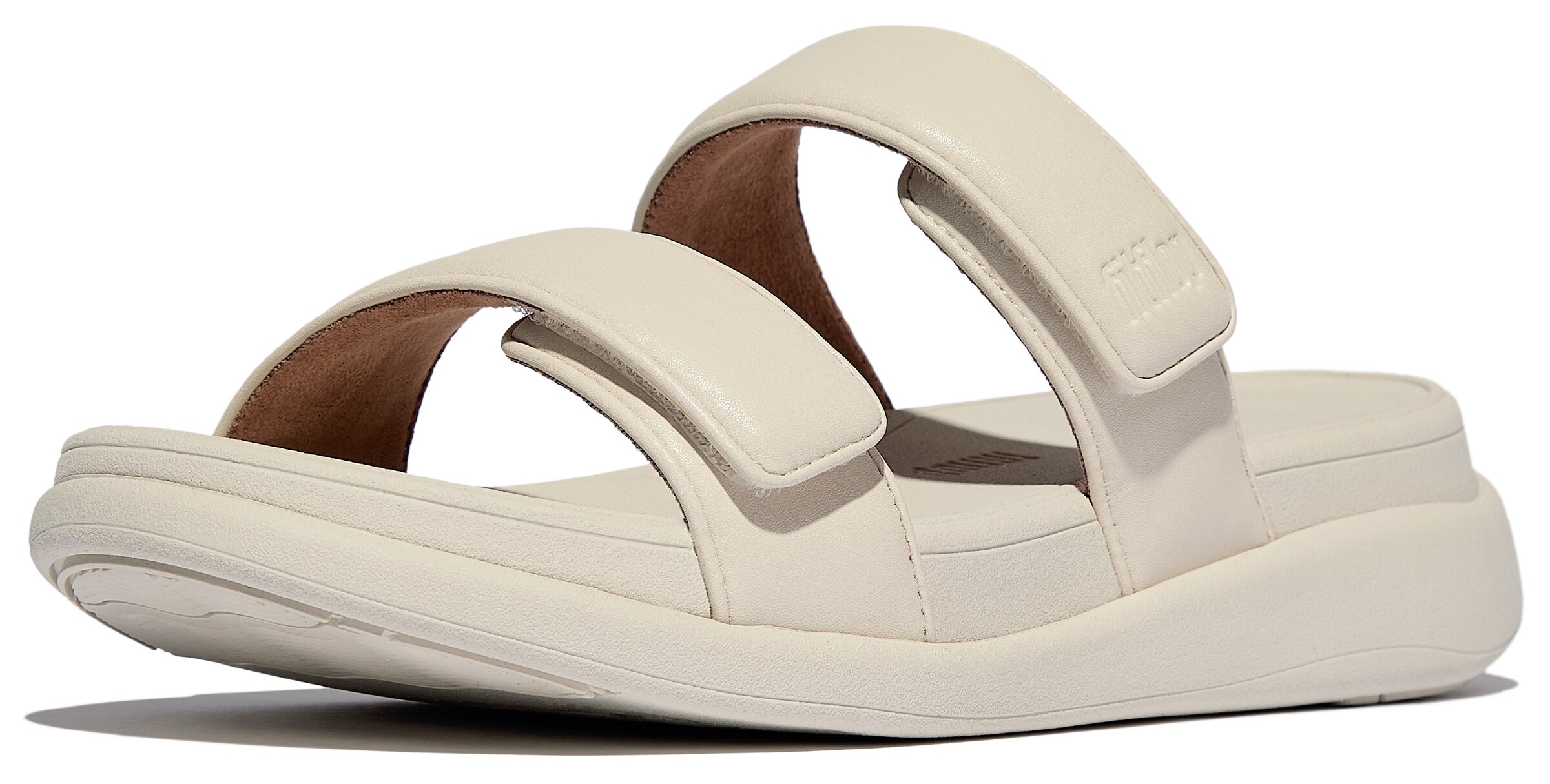 FitFlop Mules in Beige: front