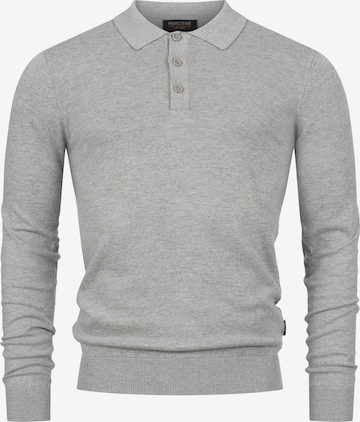 INDICODE JEANS Pullover 'Kastra' in Grau: Vorderseite