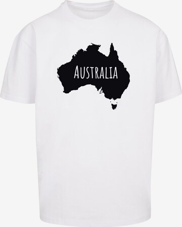 Maglietta 'Australia' di Merchcode in bianco: frontale