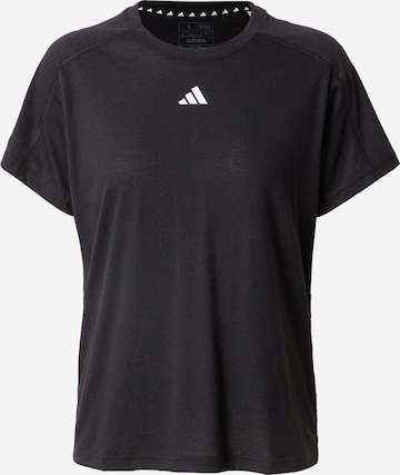 ADIDAS PERFORMANCE - Camisa funcionais 'Train Essentials' em preto: frente