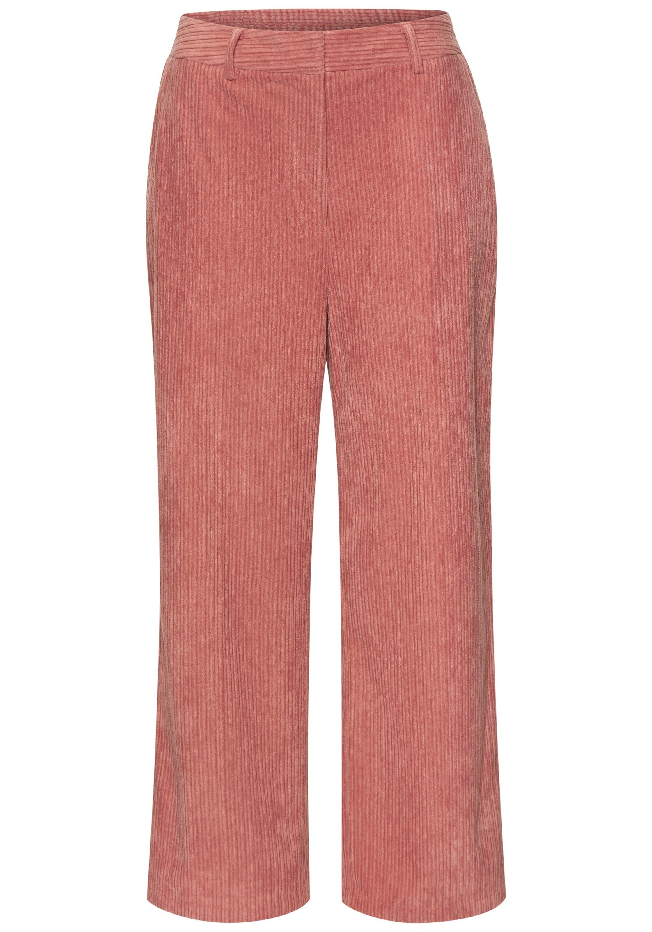 BUFFALOWide Leg/ Široke nogavice Hlače - roza boja: prednji dio