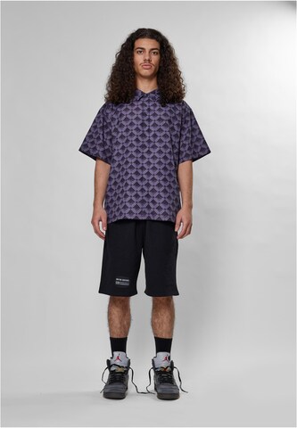 9N1M SENSE Comfort fit Button Up Shirt in Purple