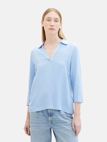 TOM TAILOR - Blusa em azul: frente