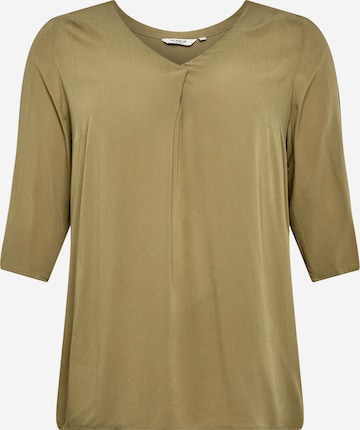 Tom Tailor Women + Blouse in Groen: voorkant