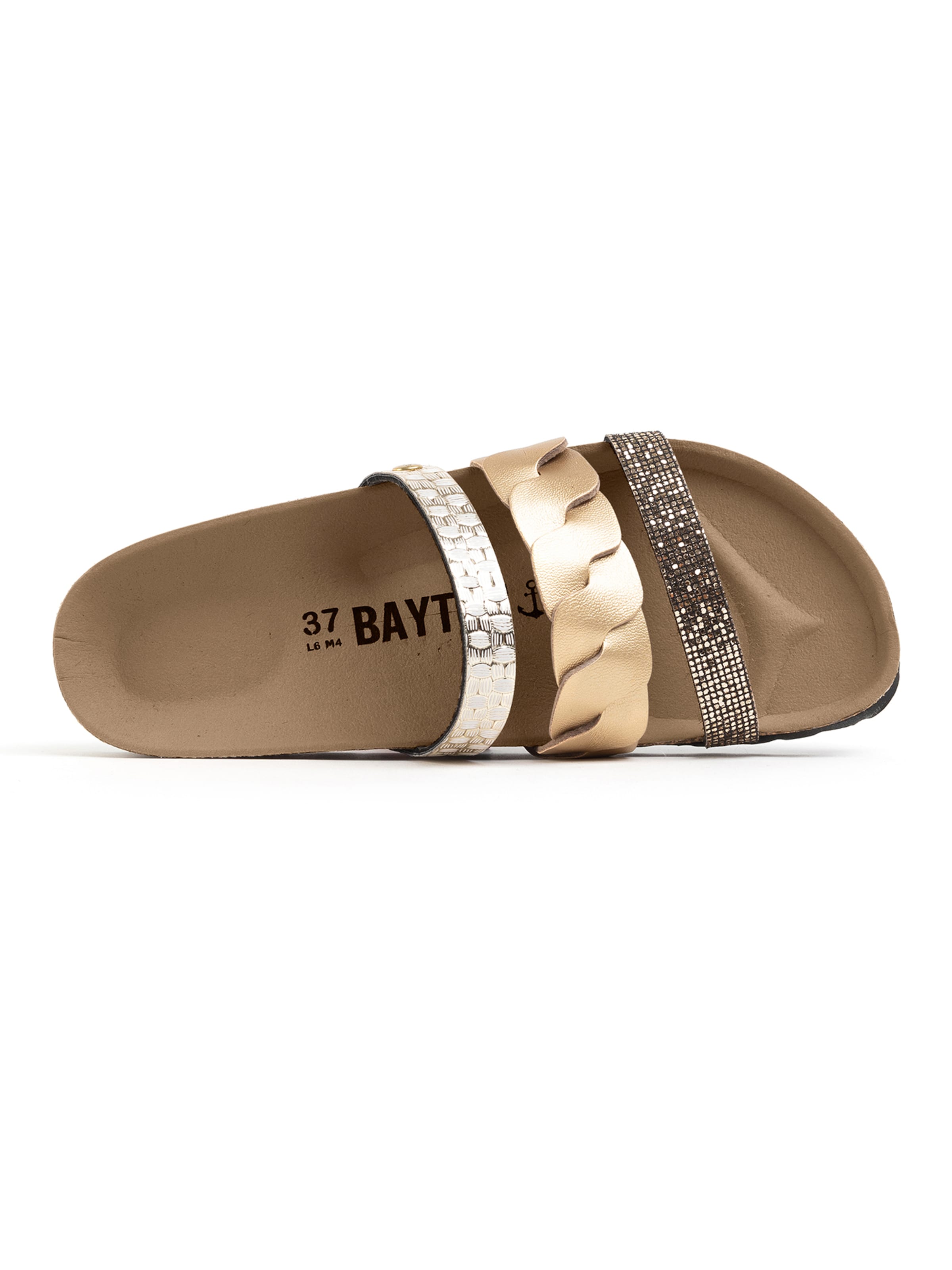 Bayton Pantofle 'Corail' – zlatá