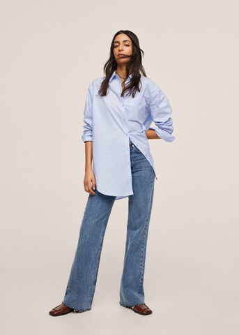 MANGO Blouse 'James' in Blauw