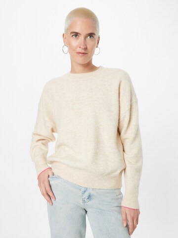 SCOTCH & SODA Sweater 'Fuzzy' in Beige: front