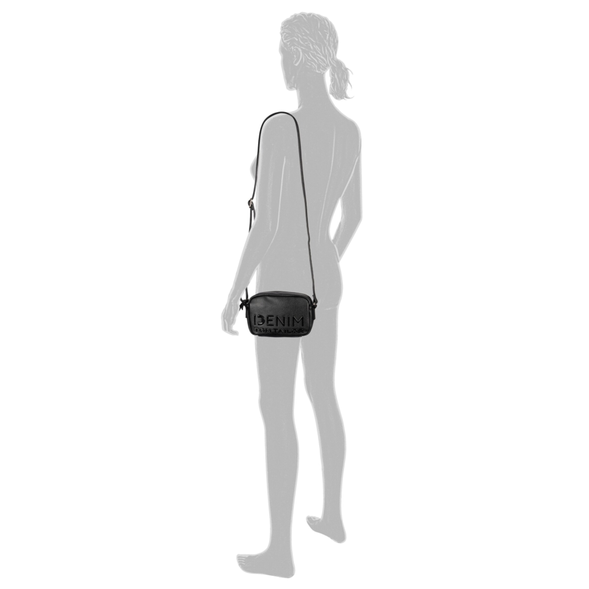 TOM TAILOR DENIM Crossbody Bag in Black