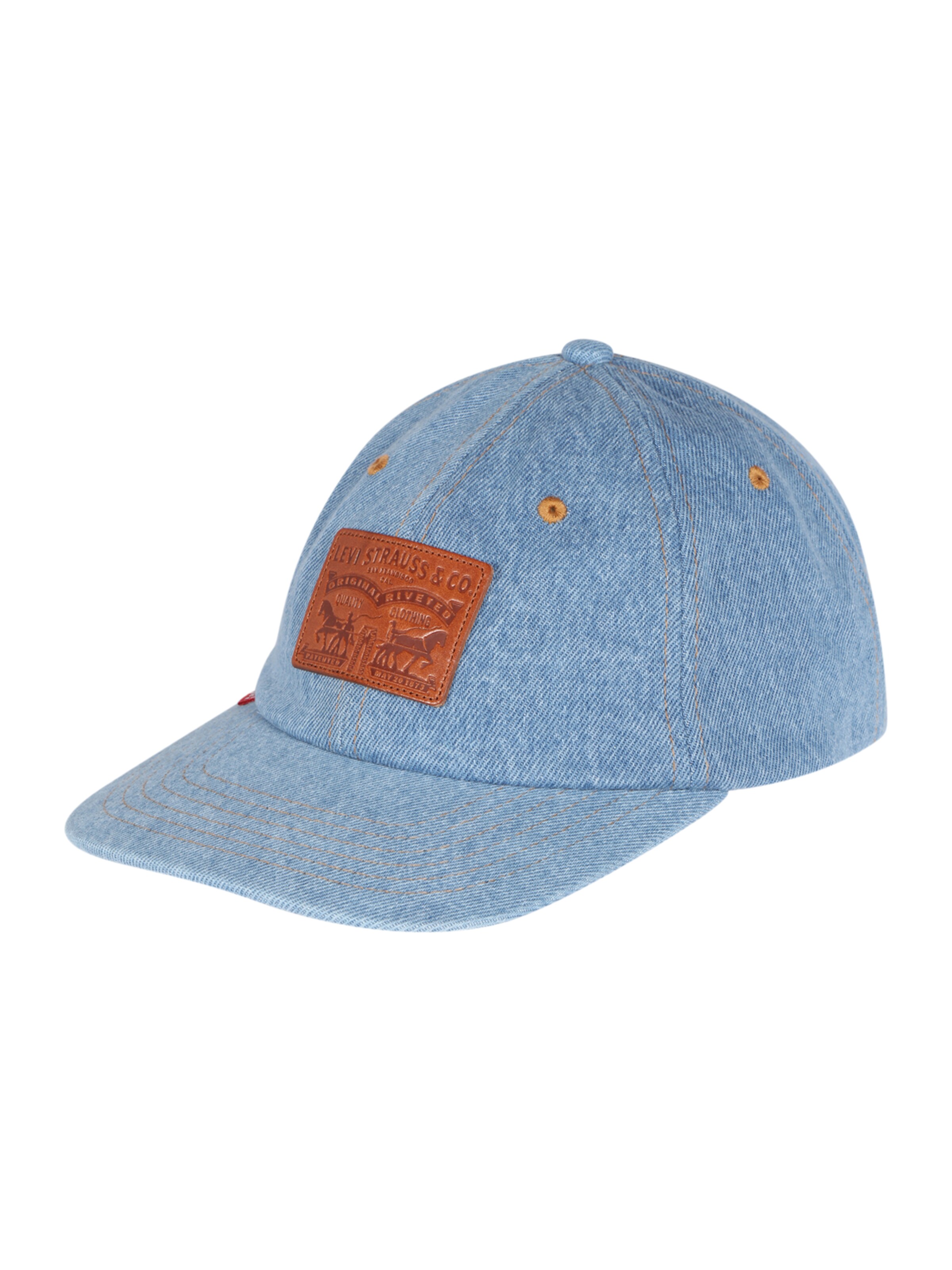 LEVI'S ® Cap 'HERITAGE' in Blue denim / Brown, Item view