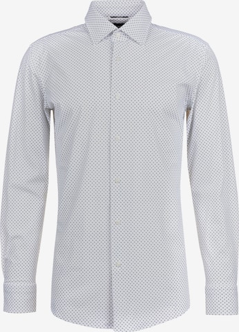 BOSS Slim Fit Hemd ' Hank' in Weiß: Vorderseite