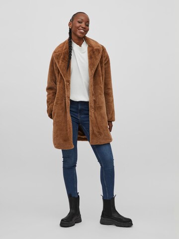 VILA Between-Seasons Coat 'Ebba' in Brown: front