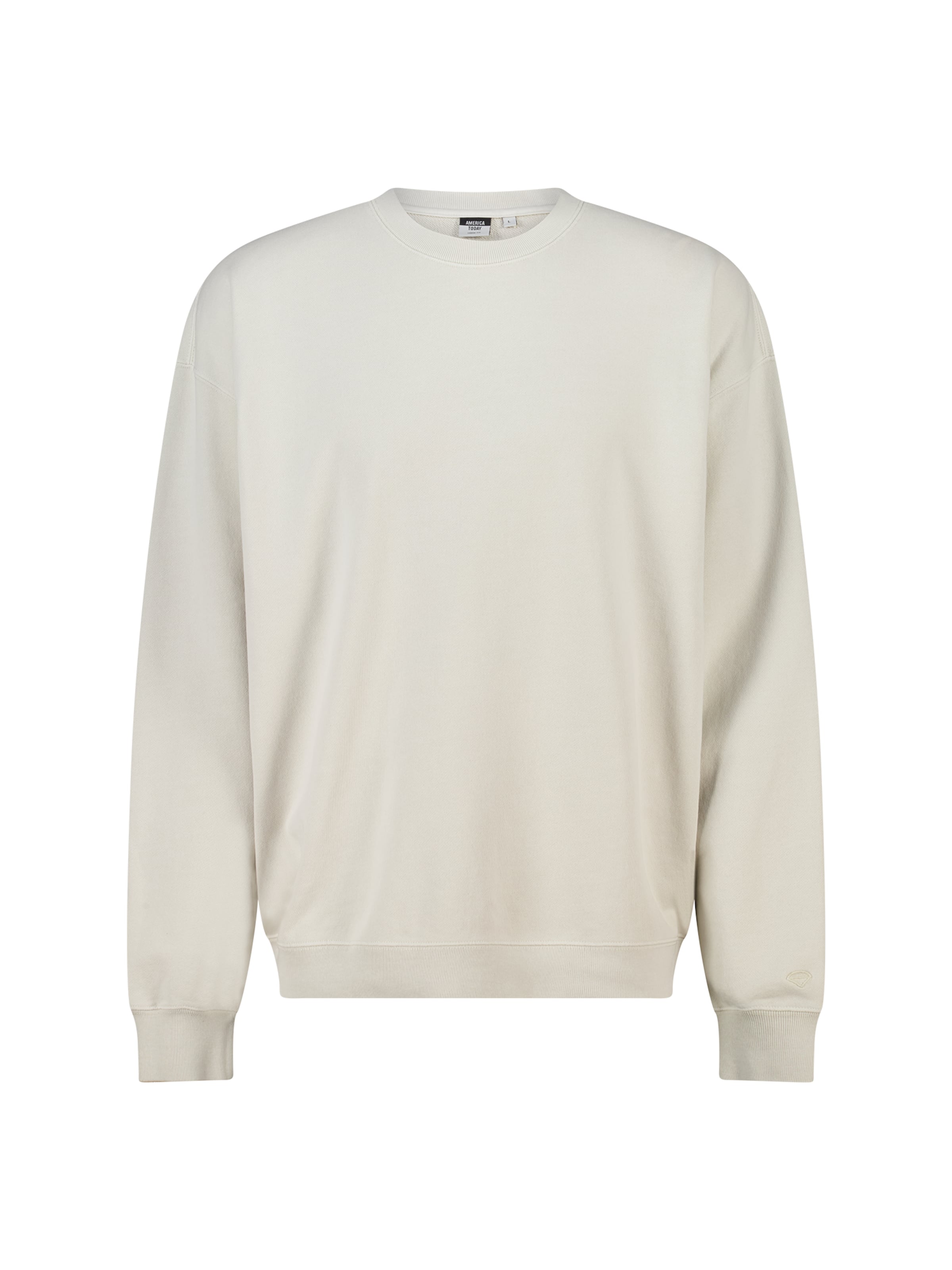 America Today Sweatshirt in Beige: voorkant