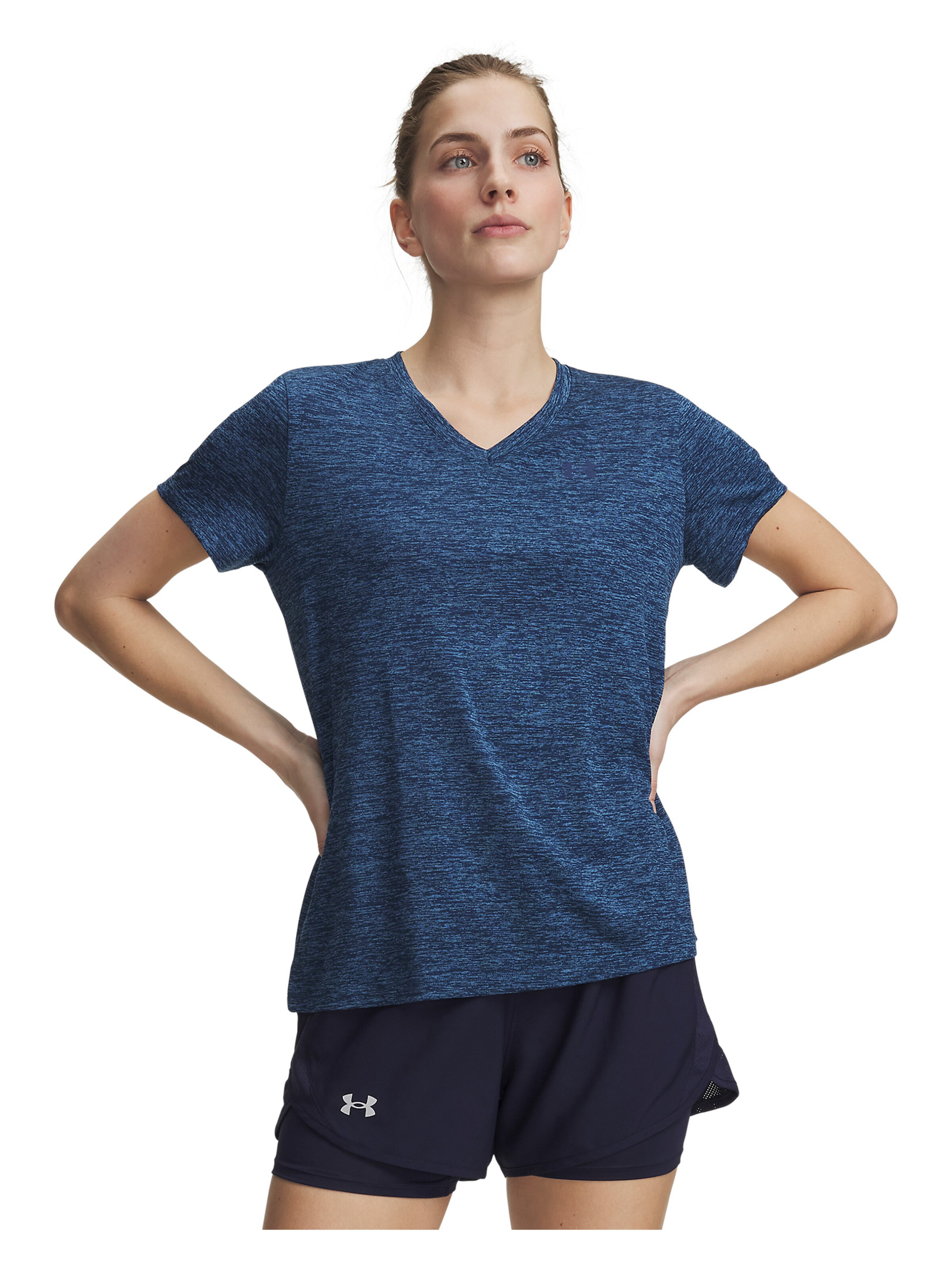UNDER ARMOUR Functioneel shirt 'Twist' in Blauw: voorkant