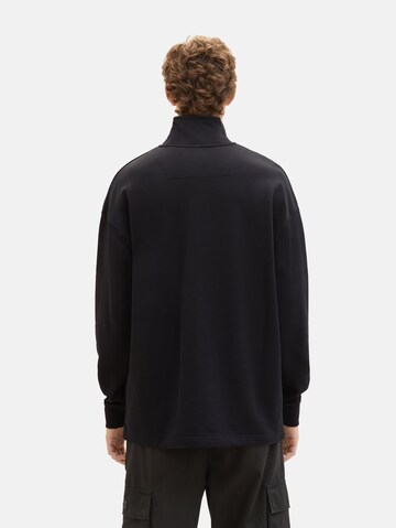 TOM TAILOR DENIM Sweatshirt in Schwarz