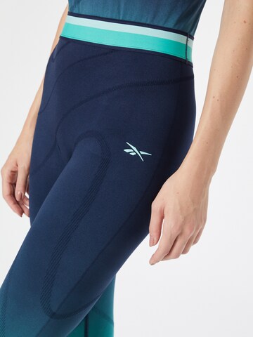 Reebok Skinny Workout Pants in Blue