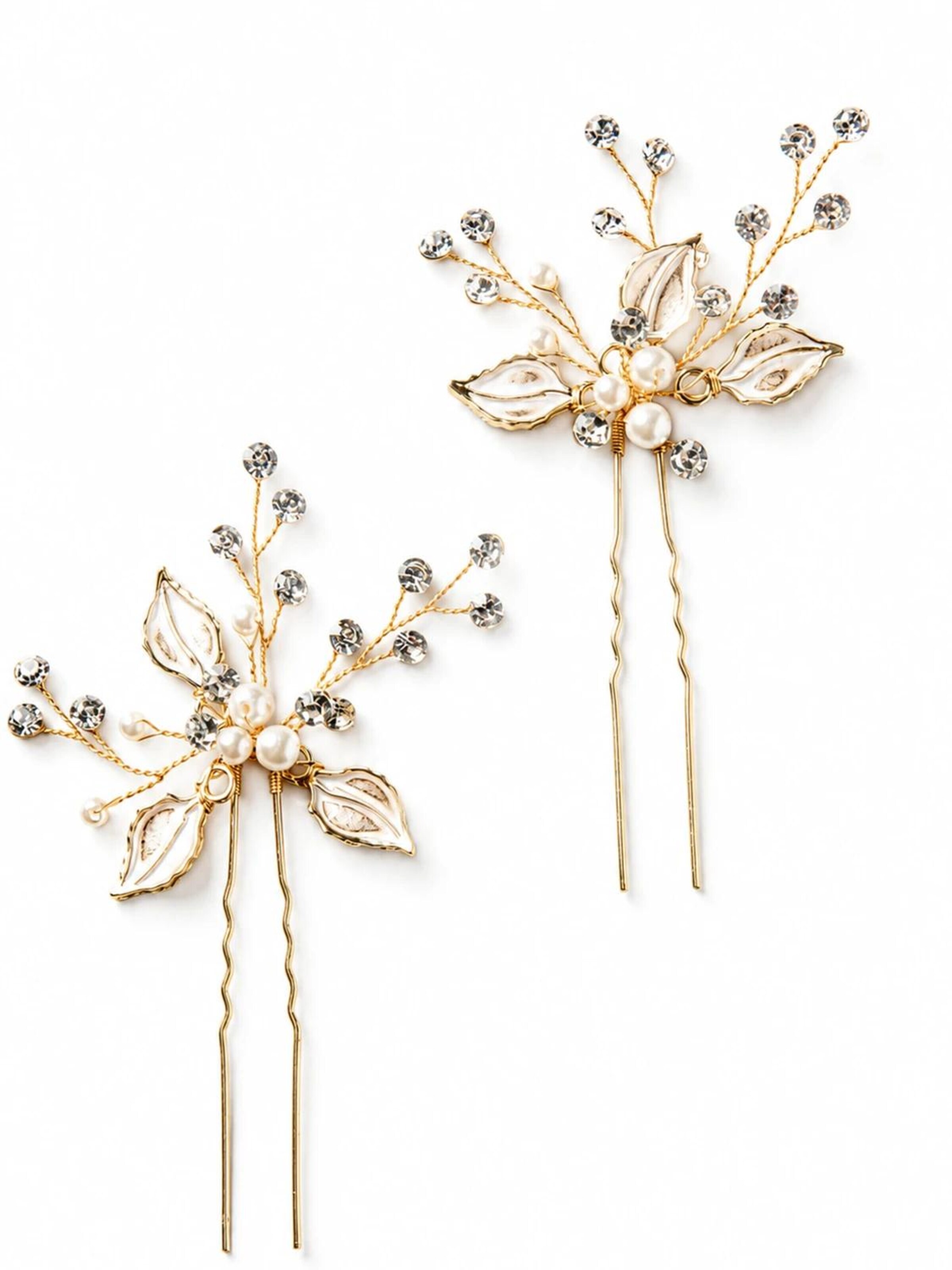 Sally Jane Bridal Ornement pour cheveux 'Hera Hairpins' en One Size en or rose, Vue avec produit