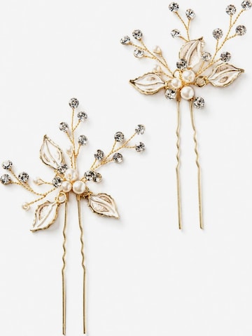 Ornement pour cheveux 'Hera Hairpins' Sally Jane Bridal en or : devant