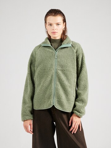 Derbe Fleece Jacket 'Kuschelby' in Green: front