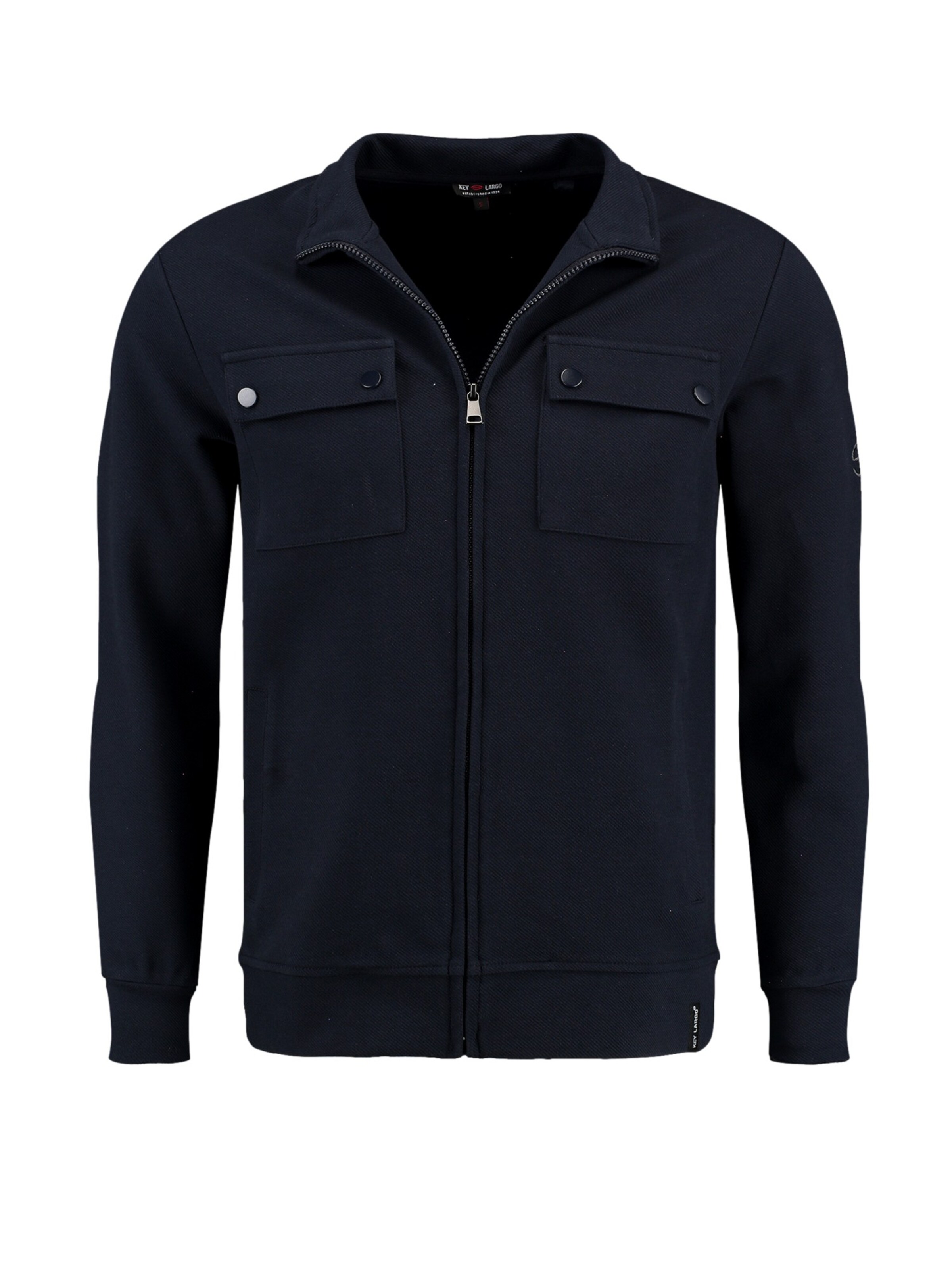 Key Largo Sweatjakke 'KLNEW TRAINER' i blå: forside