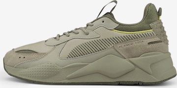 Baskets basses PUMA en vert : devant