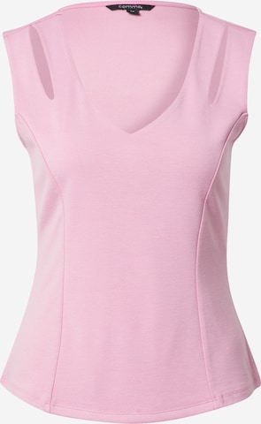 COMMA Top in Roze: voorkant