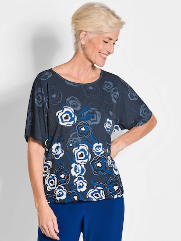 Goldner Bluse in Blau